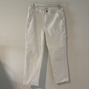 Frame Denim Natural Crop Cargo Women's Jeans Size 29 Coastal Preppy Beach